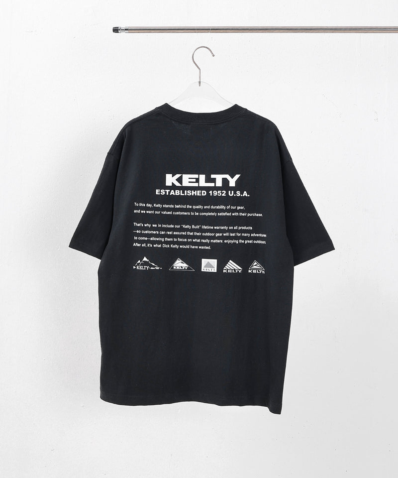 【KELTY / ケルティ】Back History Logo S/S T-shirt バッグヒストリーロゴTシャツ