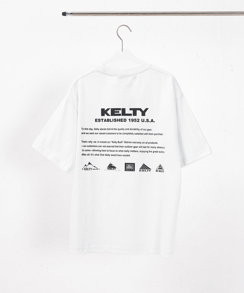 【KELTY / ケルティ】Back History Logo S/S T-shirt バッグヒストリーロゴTシャツ