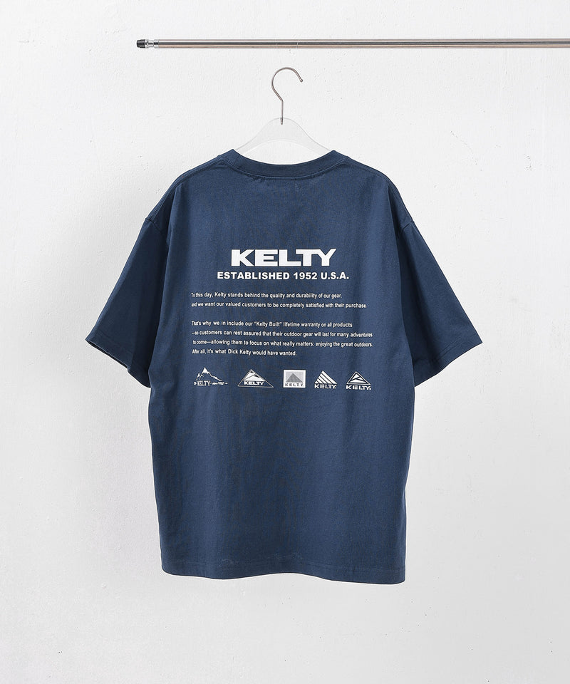 【KELTY / ケルティ】Back History Logo S/S T-shirt バッグヒストリーロゴTシャツ