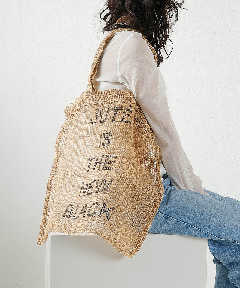 Jute is the new Black Black+Beige Print(ベージュ)