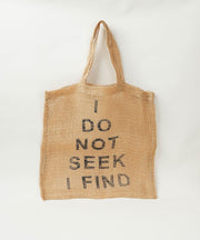 I Do Not Seek I Find Beige+Black Print(ブラック系3)