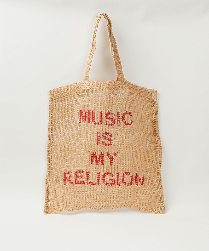 Music Is My Religion Beige+Red kPrint(レッド)