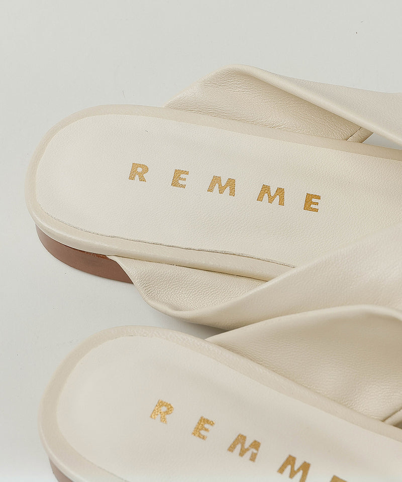 【REMME / レメ】シープレザーサンダル