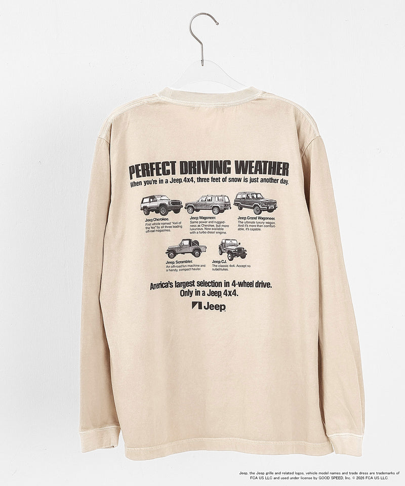 【GOOD ROCK SPEED / グッドロックスピード】Jeep®  ジープ プリント ロングスリーブTシャツ