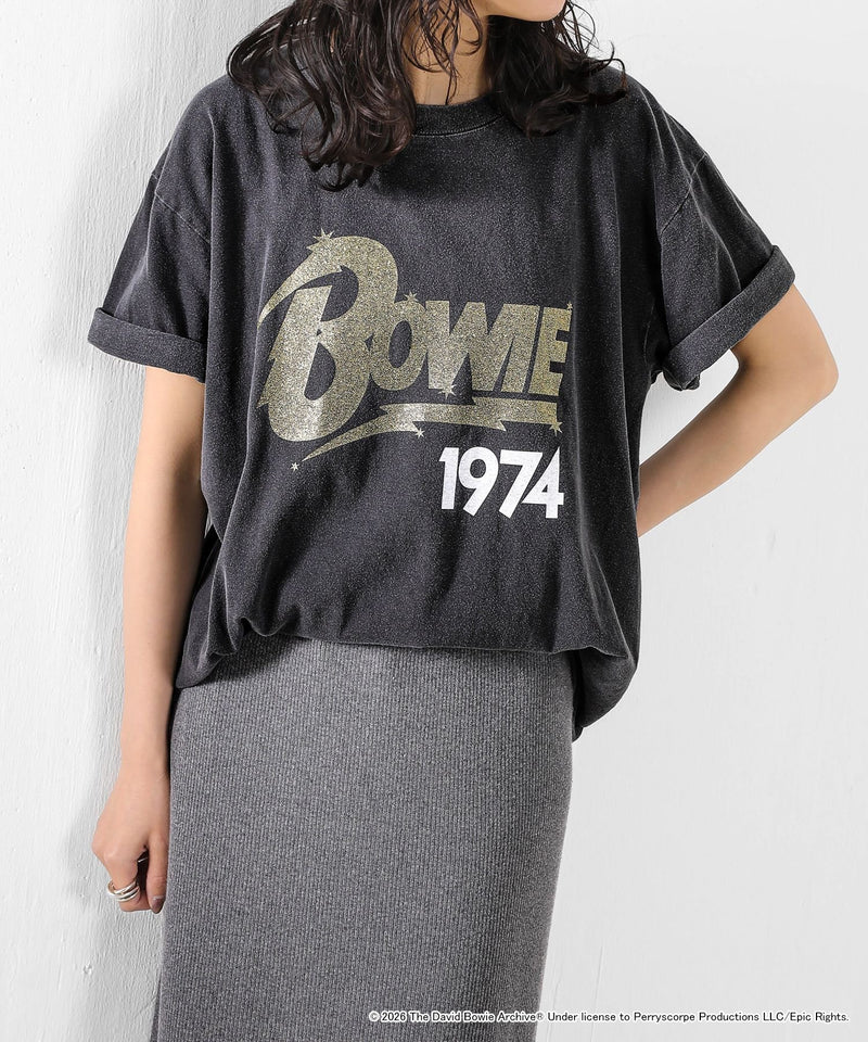 【GOOD ROCK SPEED / グッドロックスピード】DAVID BOWIE デヴィッド・ボウイ ロゴプリント Tシャツ