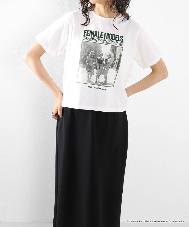【GOOD ROCK SPEED / グッドロックスピード】LIFE PICTURE COLLECTION フォトプリント クロップドTシャツ
