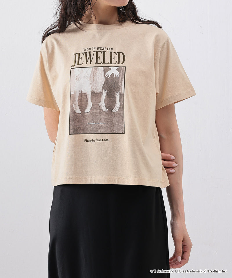 【GOOD ROCK SPEED / グッドロックスピード】LIFE PICTURE COLLECTION フォトプリント クロップドTシャツ