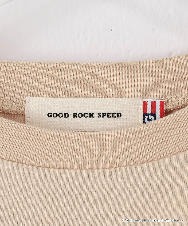 【GOOD ROCK SPEED / グッドロックスピード】LIFE PICTURE COLLECTION フォトプリント クロップドTシャツ
