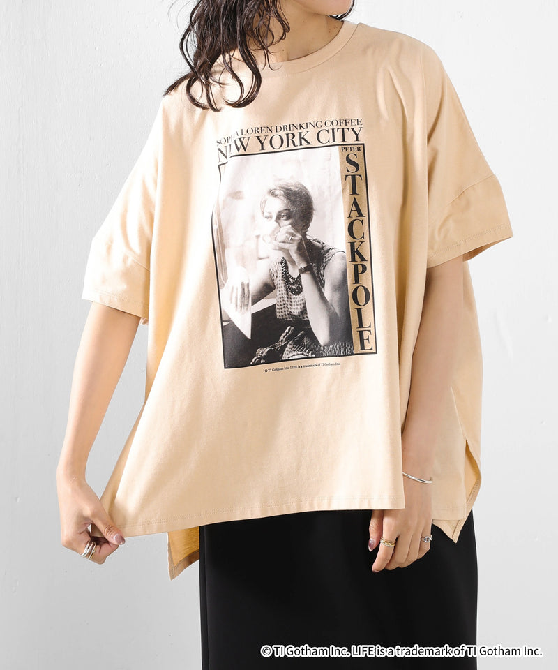 【GOOD ROCK SPEED / グッドロックスピード】LIFE PICTURE COLLECTION フォトプリント ドルマンスリーブ Tシャツ