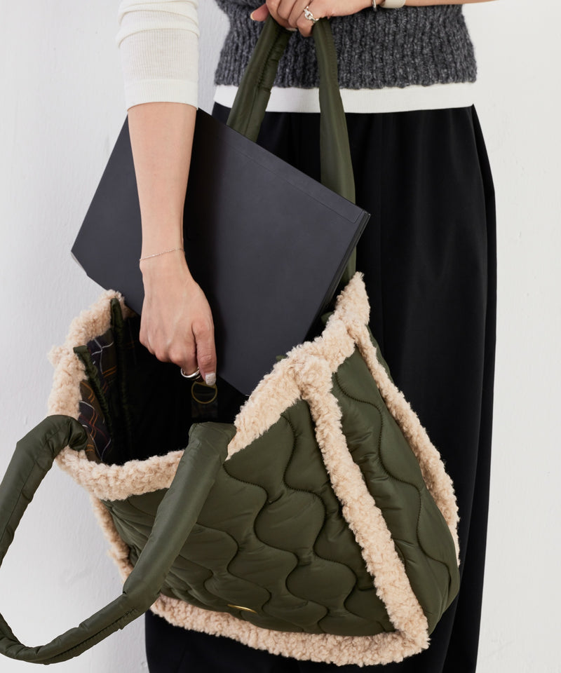 【Barbour / バブアー】Marni quilted tote bag / Marniキルティングトートバッグ