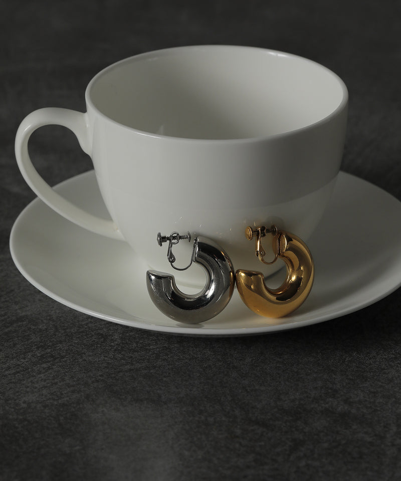 【ORLEAN】 ボリュームフープイヤリング サージカルステンレス