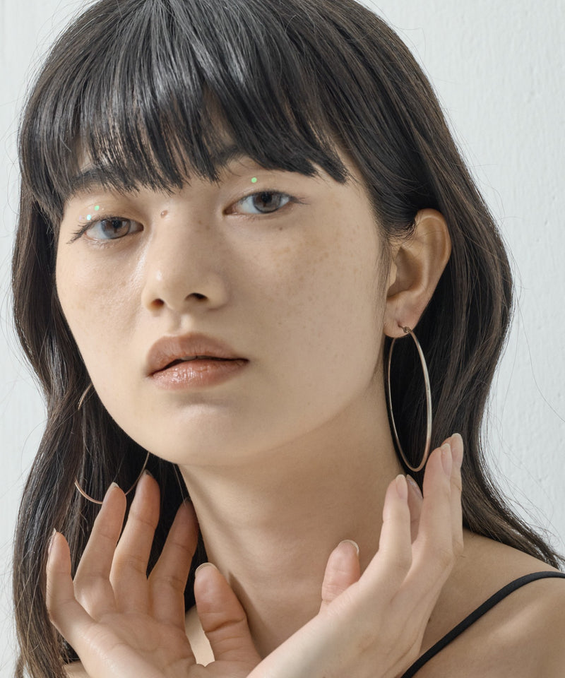 【ORLEAN】 シンプルフープピアス 6cm