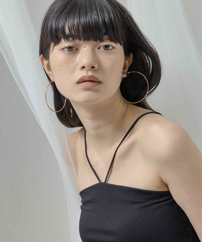 【ORLEAN】 シンプルフープピアス 6cm