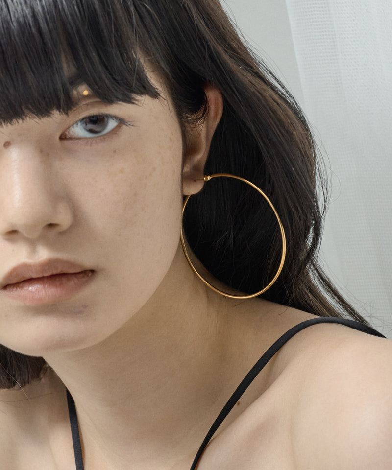 【ORLEAN】 シンプルフープピアス 6cm