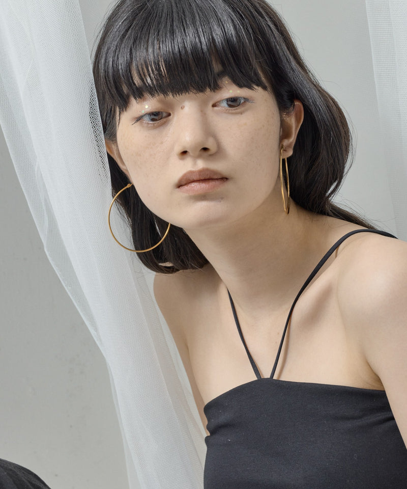 【ORLEAN】 シンプルフープピアス 6cm