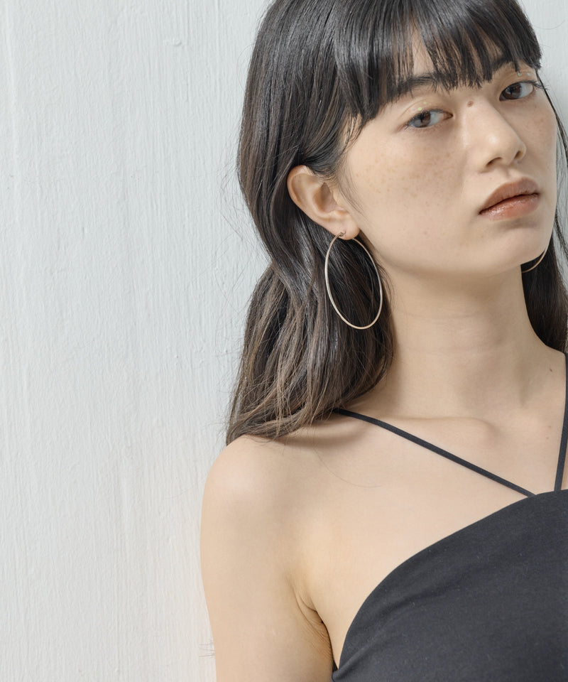 【ORLEAN】 シンプルフープピアス 6cm