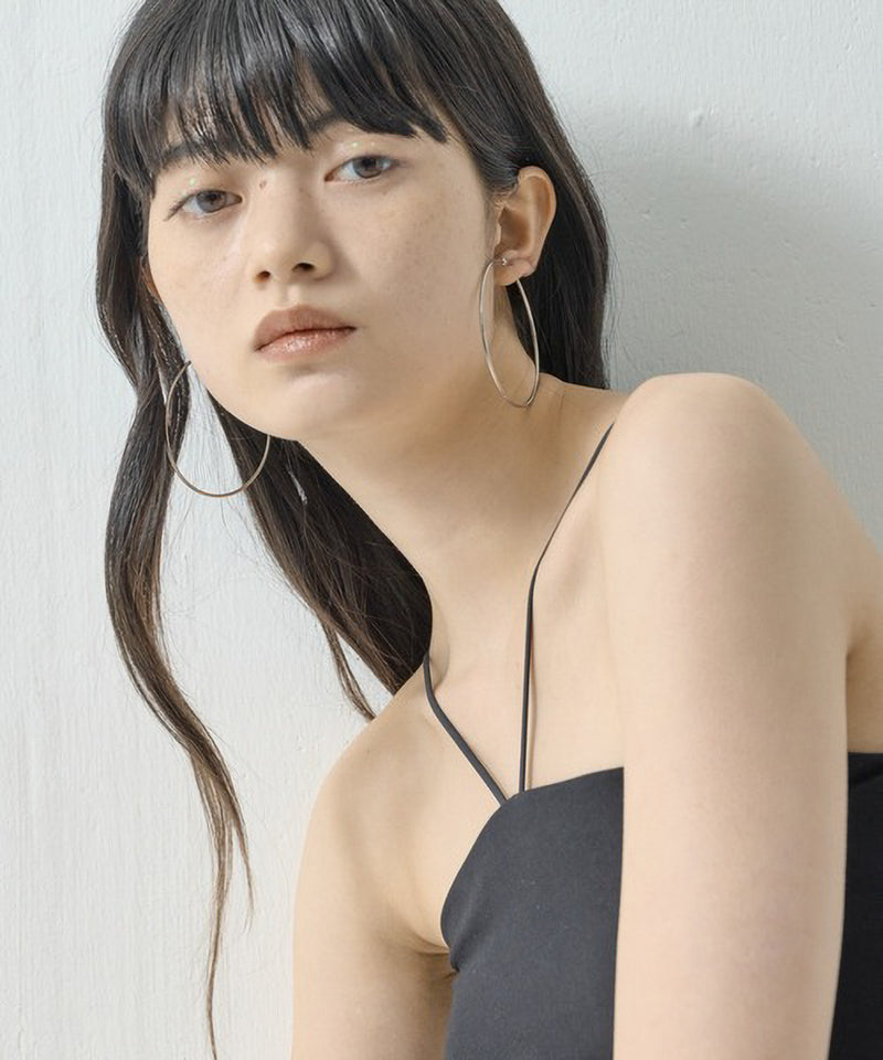 【ORLEAN】 シンプルフープピアス 6cm