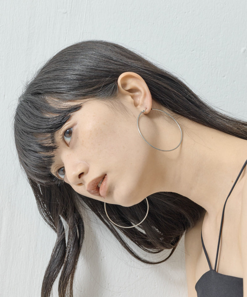【ORLEAN】 シンプルフープピアス 6cm