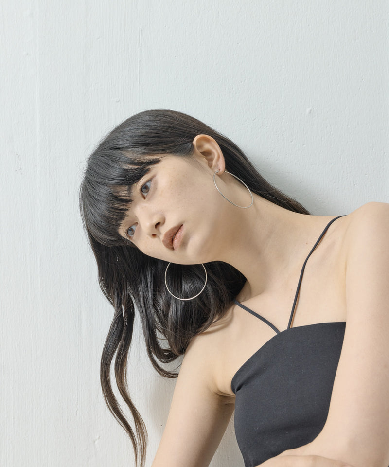 【ORLEAN】 シンプルフープピアス 6cm
