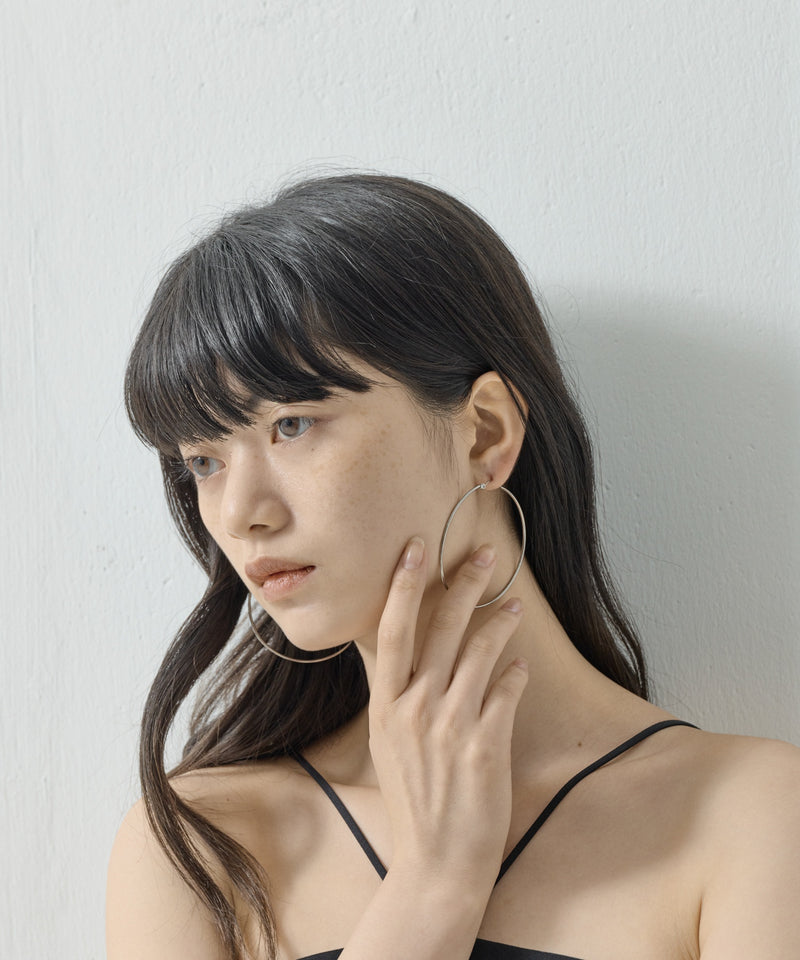 【ORLEAN】 シンプルフープピアス 6cm