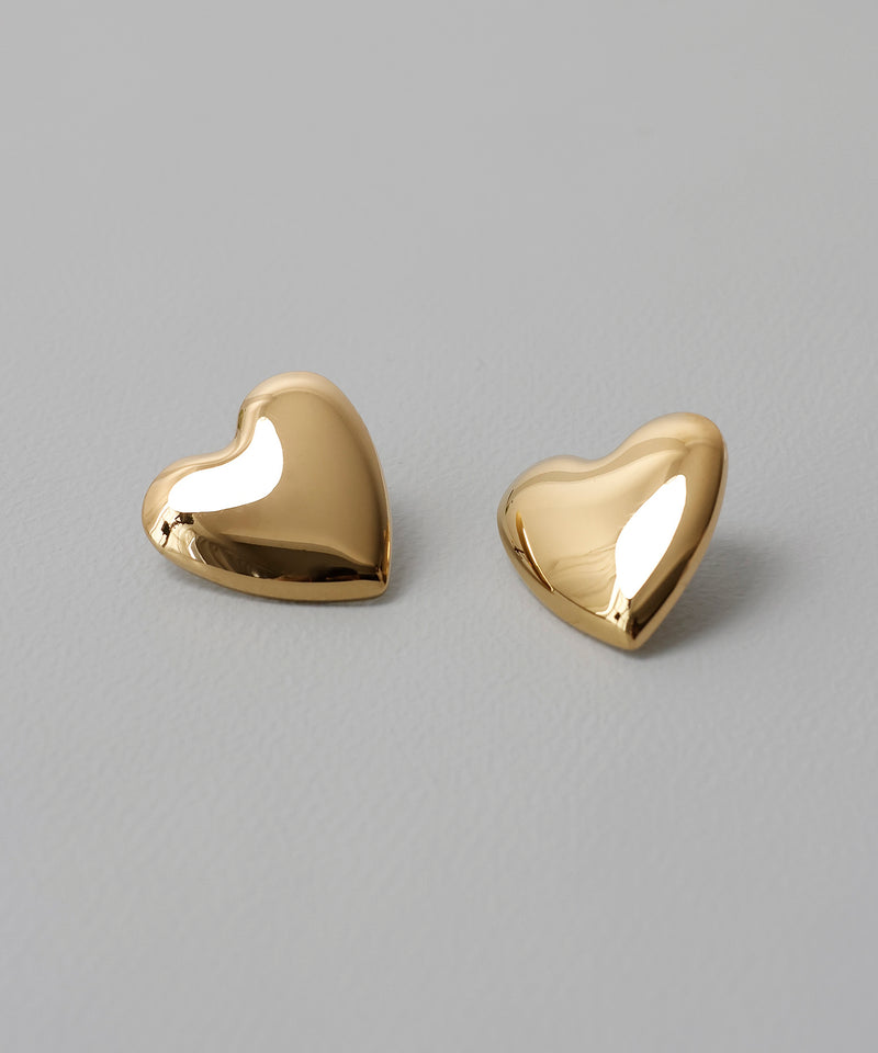 金属アレルギー対応 ハートピアス サージカルステンレス