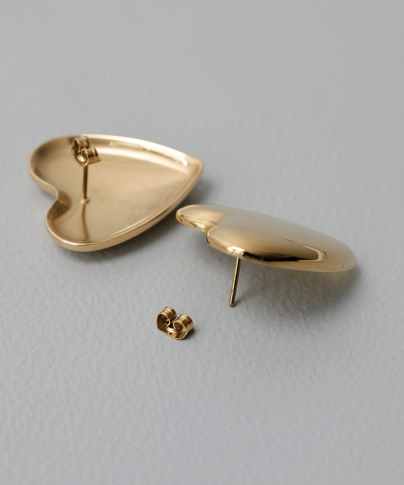 金属アレルギー対応 ハートピアス サージカルステンレス