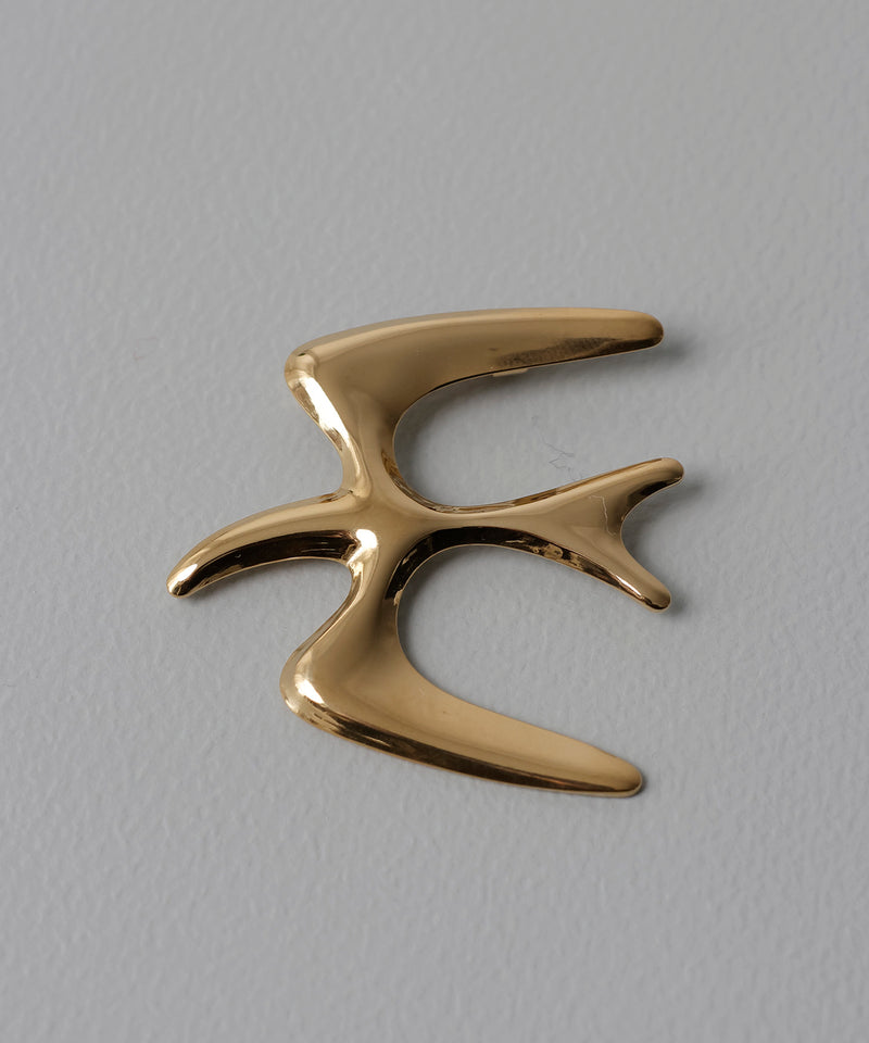 バードモチーフブローチ サージカルステンレス