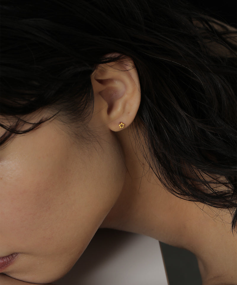 金属アレルギー対応 スター ハート モチーフミニピアス サージカルステンレス