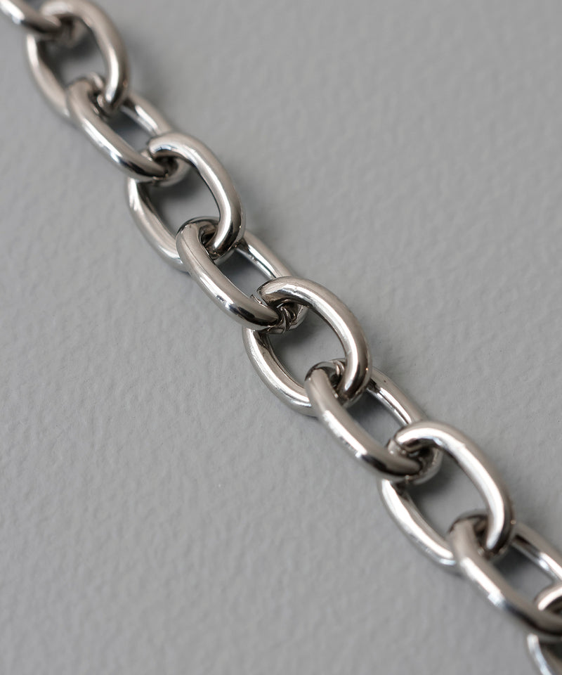 金属アレルギー対応 ボリュームアズキチェーンネックレス サージカルステンレス