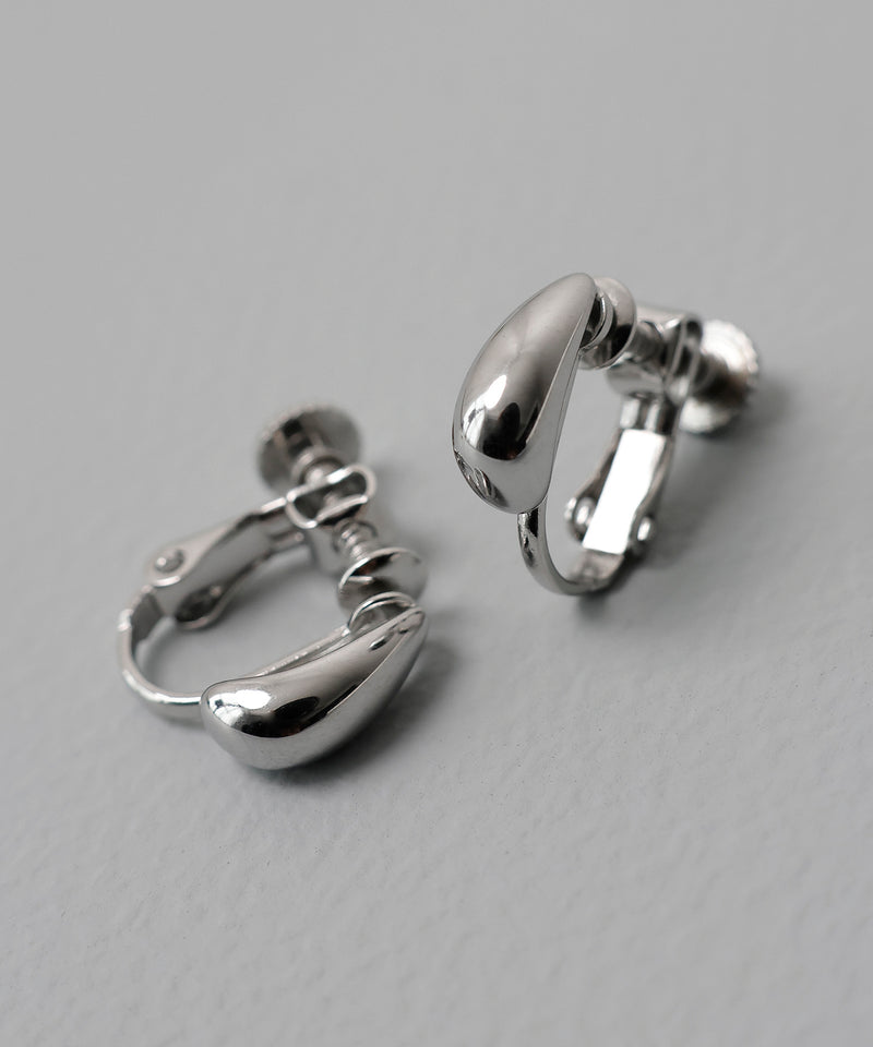 金属アレルギー対応 ドロップモチーフイヤリング サージカルステンレス