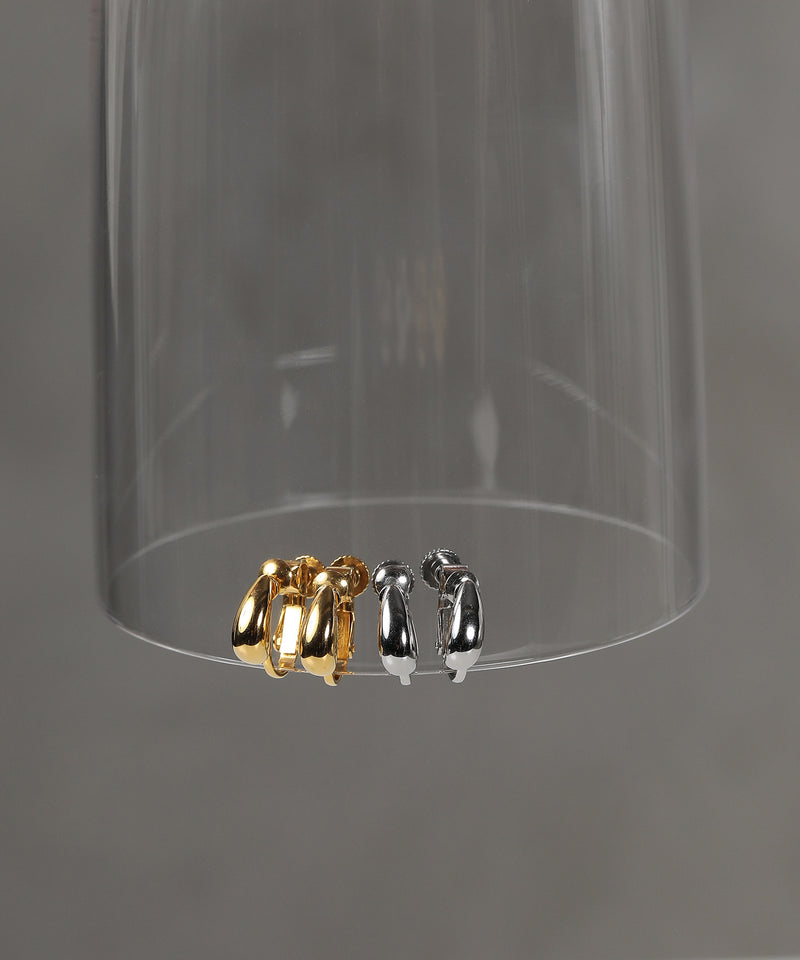 金属アレルギー対応 ドロップモチーフイヤリング サージカルステンレス