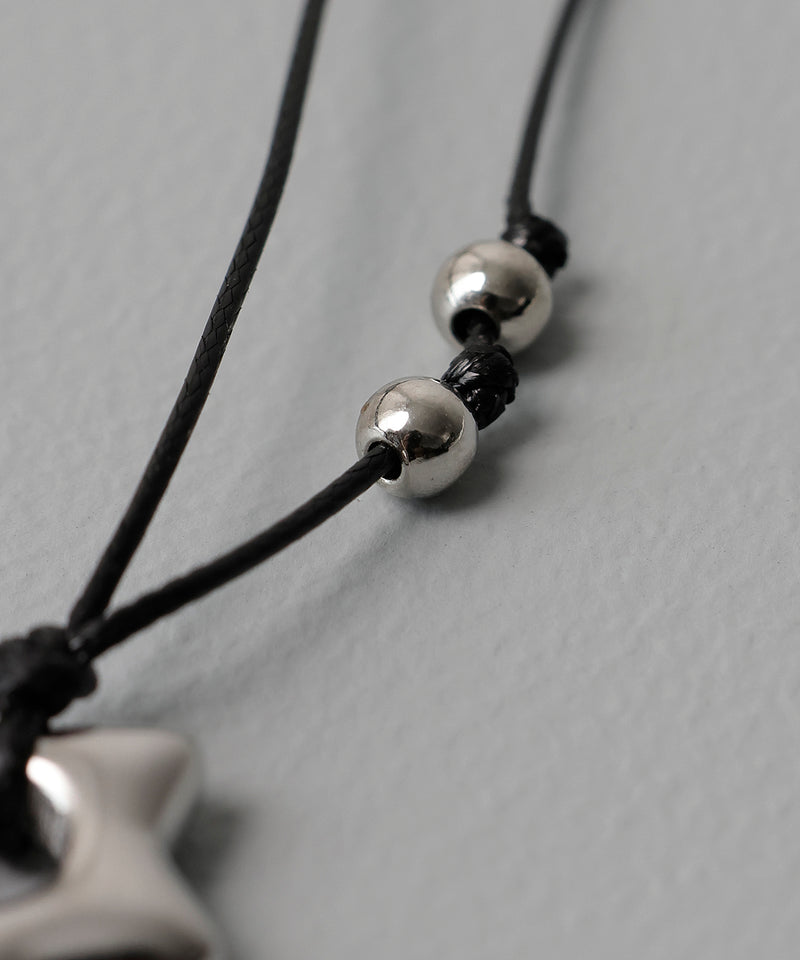 金属アレルギー対応 ハート スター モチーフコードチョーカー サージカルステンレス