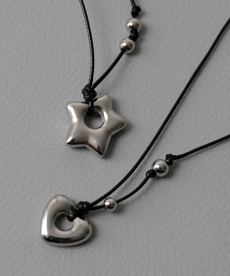 カラー：シルバー(ハートモチーフ)／カラー：シルバー系1(スターモチーフ)