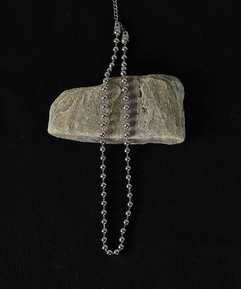 金属アレルギー対応 ボールチェーンネックレス サージカルステンレス