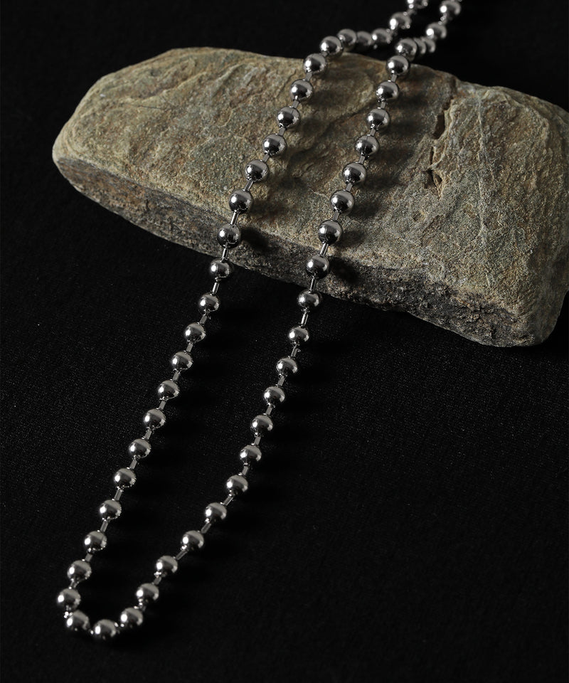 金属アレルギー対応 ボールチェーンネックレス サージカルステンレス