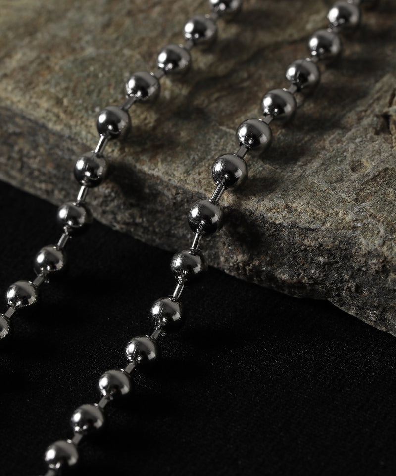 金属アレルギー対応 ボールチェーンネックレス サージカルステンレス