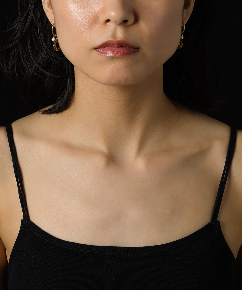 金属アレルギー対応 マルチフープイヤリング サージカルステンレス