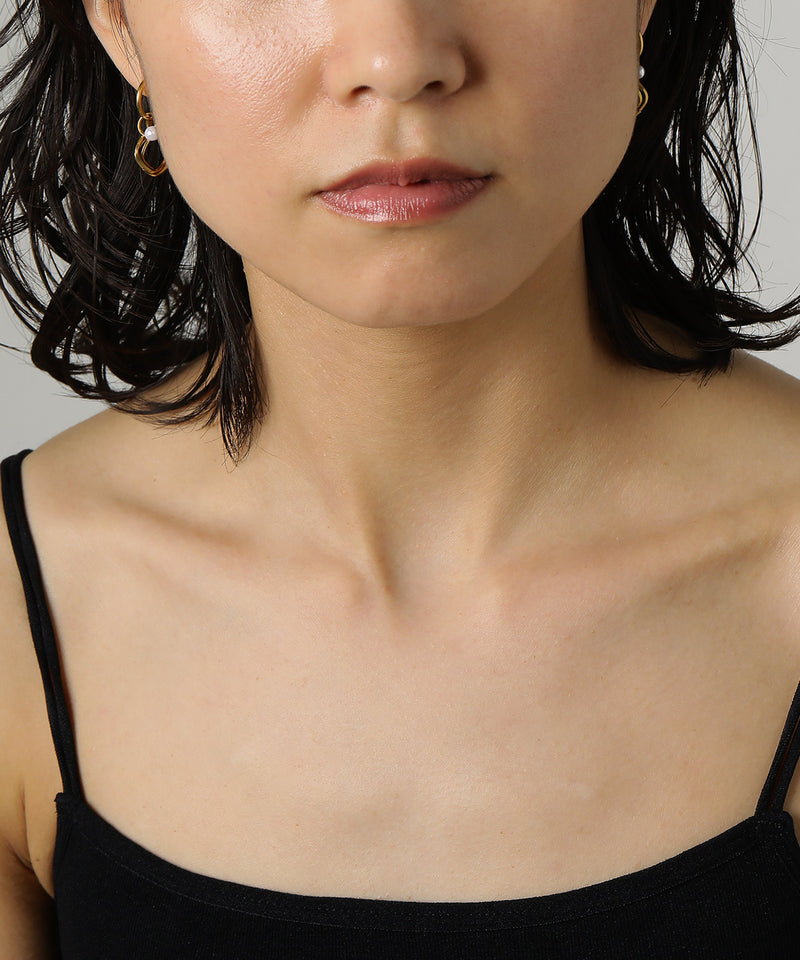 金属アレルギー対応 マルチフープイヤリング サージカルステンレス