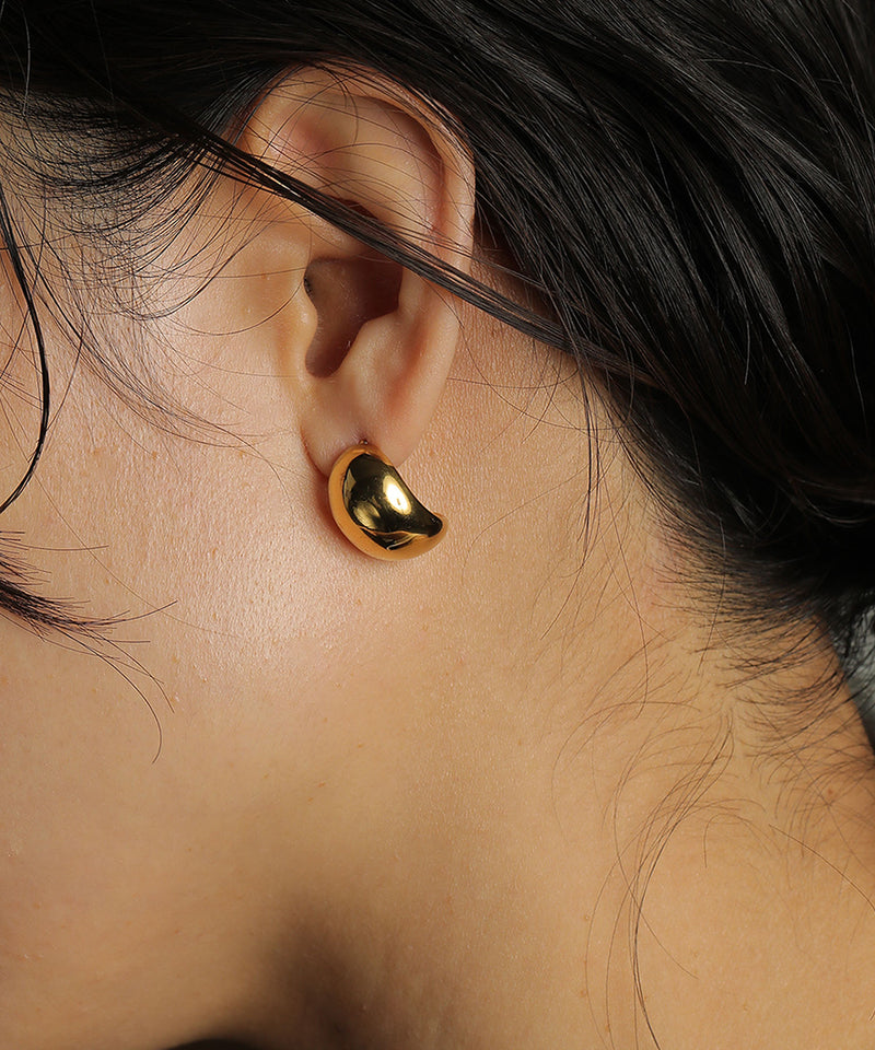 金属アレルギー対応 ボリュームイヤリング サージカルステンレス