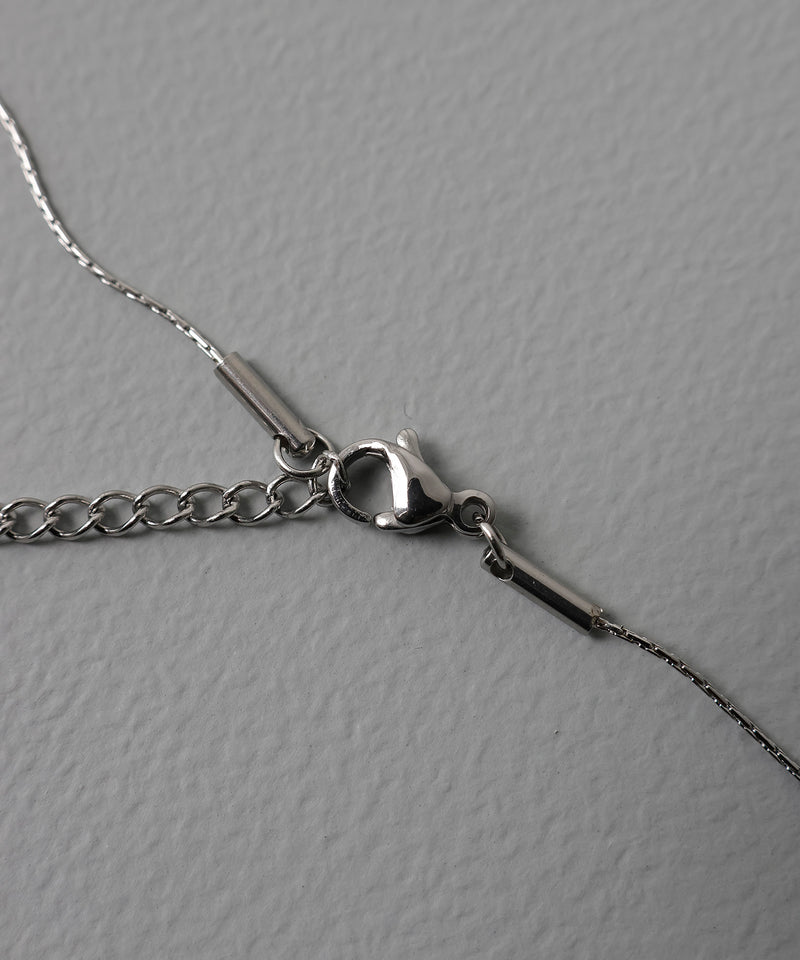 金属アレルギー対応 イニシャルネックレス サージカルステンレス