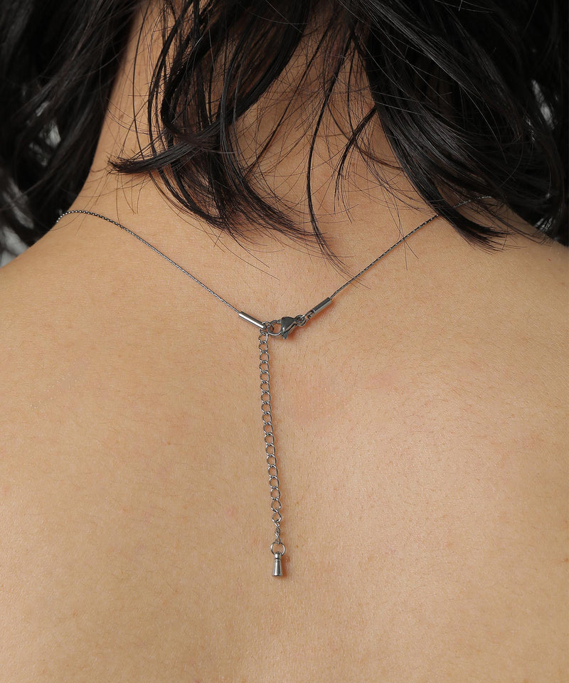 金属アレルギー対応 イニシャルネックレス サージカルステンレス