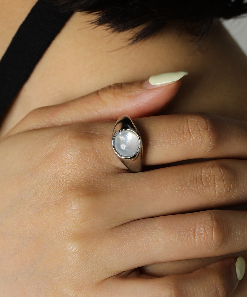 金属アレルギー対応 ストーンリング サージカルステンレス