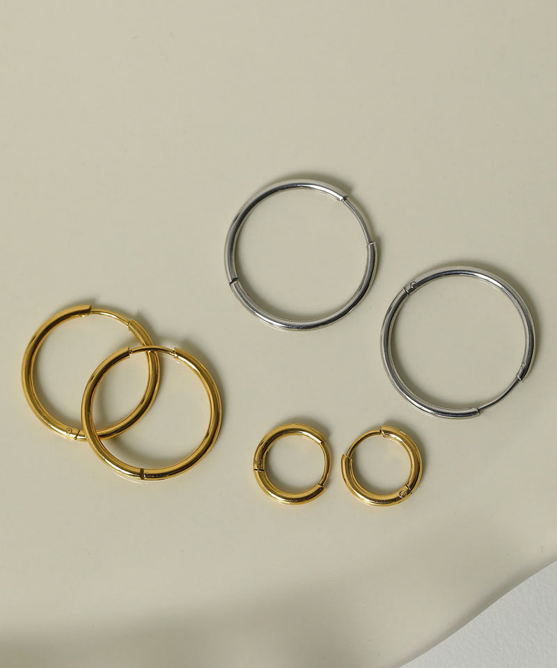 太さ：1.6mm　直径：20mm<br>
太さ：1.6mm　直径：18mm<br>
太さ：1.6mm　直径：9mm