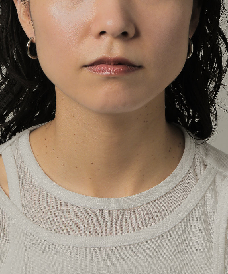 カラー：シルバー　太さ：3mm　直径：22mm