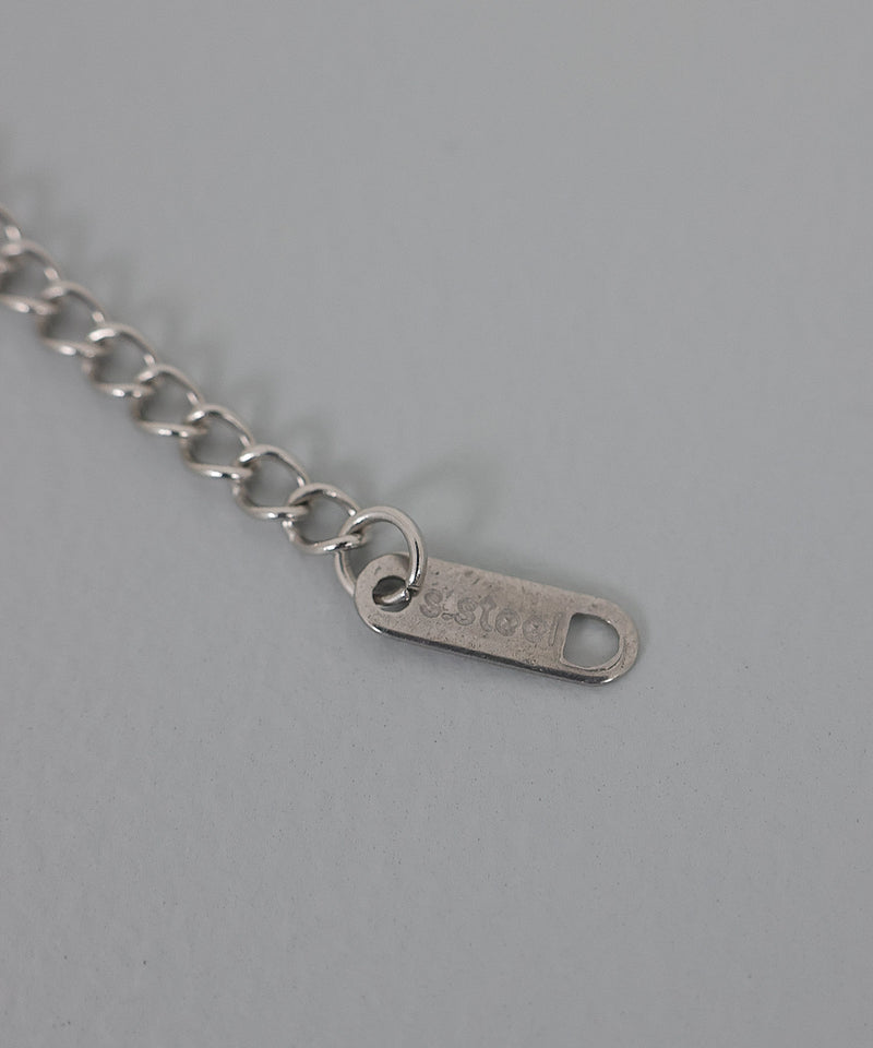 金属アレルギー対応 デザインチェーン 二連ネックレス サージカルステンレス