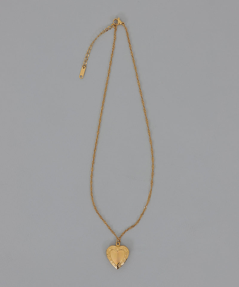 【ORLEAN】 ハートロケットネックレス サージカルステンレス