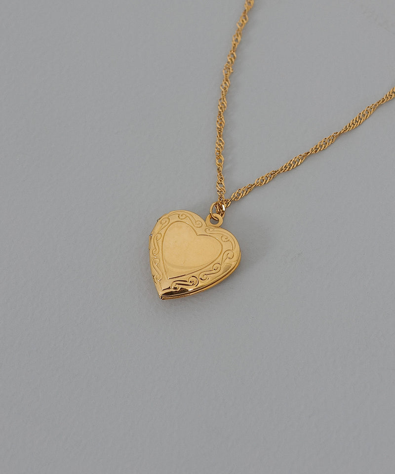 【ORLEAN】 ハートロケットネックレス サージカルステンレス