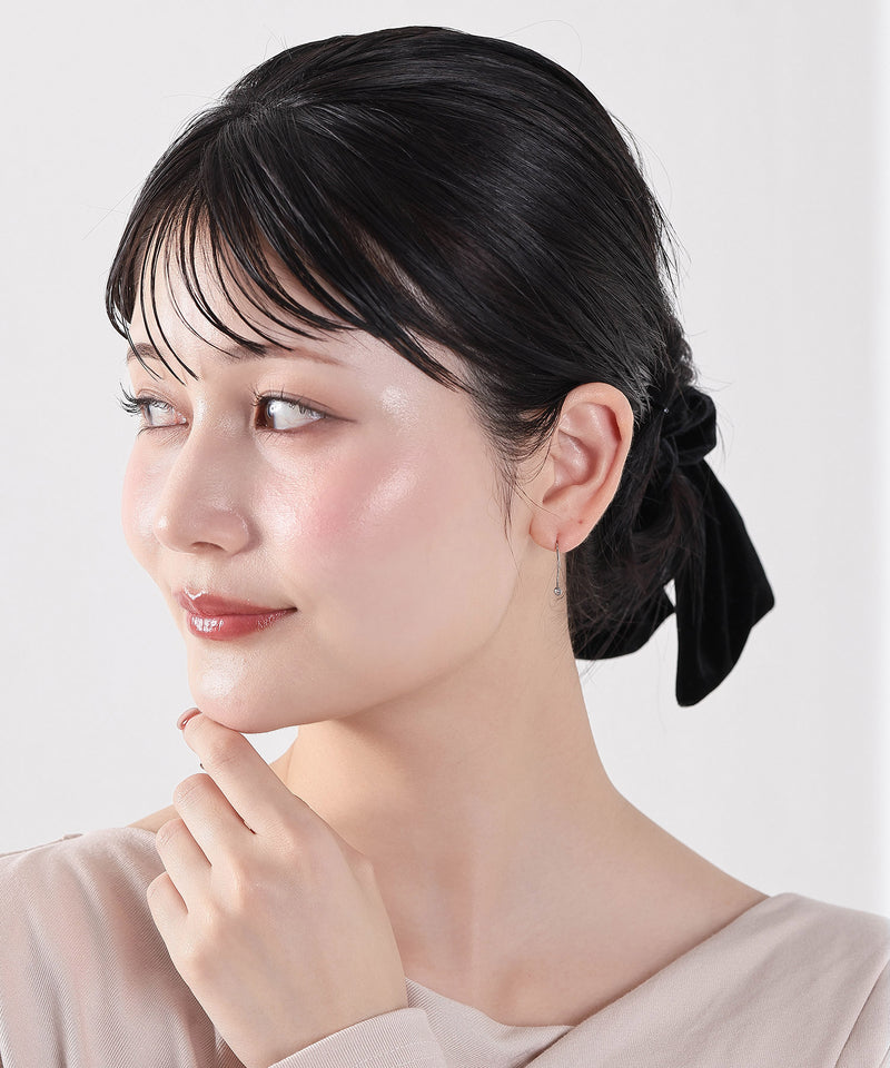 【ORLEAN】 ビジュードロップピアス　華奢デザイン サージカルステンレス