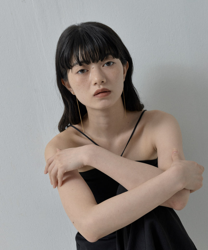 【ORLEAN】ロングチェーンピアス