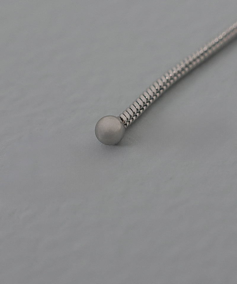 金属アレルギー対応 ロングチェーンピアス サージカルステンレス